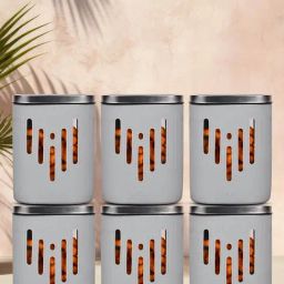 Glasafe 'O' Grip Slate Grey Borosilicate Containers - Set of 6 (900ml)-image-17