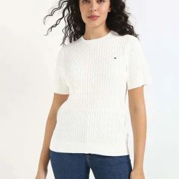 Tommy Hilfiger Milky Way Cotton Slim Fit Sweater-image-11