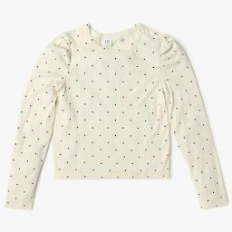 GAP Girls White Solid Top-image-51