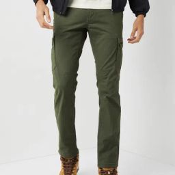 Wildcraft Olive Cotton Regular Fit Trackpants-image-79