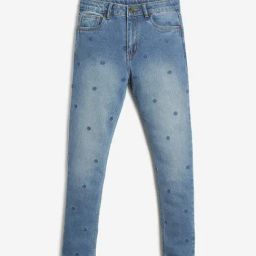 LilPicks Kids Blue Printed Jeans-image-56