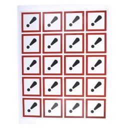 RS PRO Black, Red, White Gloss Polymeric Vinyl Safety Labels 40 mm x 40 mm Model No 8187723 (1 Bag of 20)-image-79