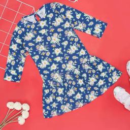 YU by Pantaloons Kids Navy Floral Print Dress-image-40