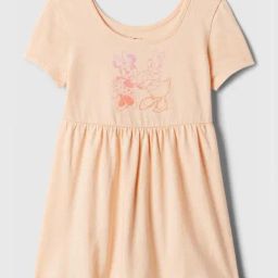 GAP Girls Peach Cotton Printed Dress-image-35