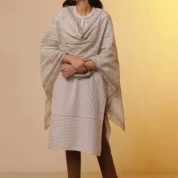 Aurelia Beige Cotton Printed Stole-picture-27