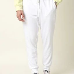 Rare Rabbit White Regular Fit Solid Trackpants-image-70