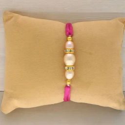 Sri Jagdamba Pearls Splendid Pearl Rakhi for Brother-image-53