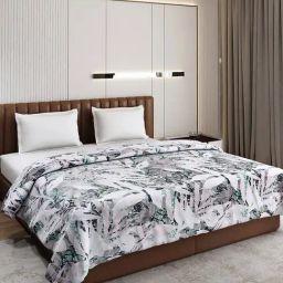Monte Carlo Tulip Multicolor Polyester Printed 290 GSM Double Blanket-25