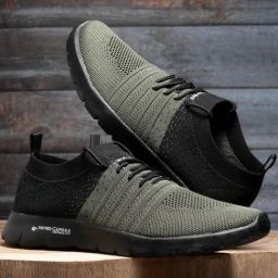 Asian Men's Olive Casual Sneakers-image-2