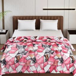 Monte Carlo Tulip Magenta Polyester Printed 290 GSM Double Blanket image 2