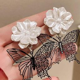 Estailo fashion Floral Drop Earrings-image-85