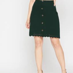 Marie Claire Green Above Knee Skirt-image-48