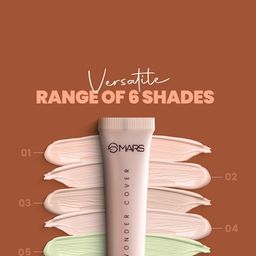 MARS Wonder Cover Full Coverage Long Lasting Liquid Concealer - 12ml - 05 image 4