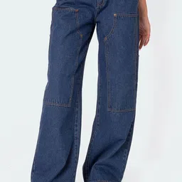 StyleCast Women Wide Leg Mid-Rise Stretchable Cargo Jeans-picture-34