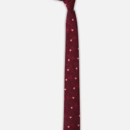 Allen Solly Maroon Embroidered Tie-image-74
