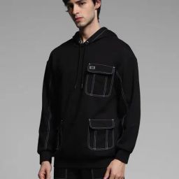 Jack & Jones Jet BlackLoose Fit Co-Ord Set-55