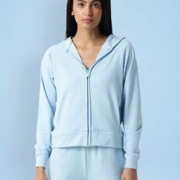 RAREISM Blue Cotton Blend Solid Long Sleeves Sweatshirt-image-61
