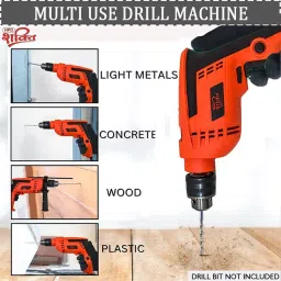 HPD Shakti 850 W 1.3 cm Chuck Impact Drill with Reverse/Forward And Speed Control, 13RE image 4