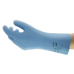Ansell AlphaTec 62-201 Blue Nylon Abrasion & Chemical Resistant Natural Rubber Work Gloves Size 11 Latex, 62201110-picture-49