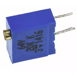 Vishay Through Hole Trimmer Resistor 1/2 W Power 20 kΩ Resistance Pin Terminal, M64Y203KB40-5