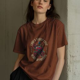 GRACE & JACK Women Graphic Printed Round Neck Cotton T-shirt-image-98