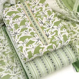 Sun Fashion And Lifestyle Printed Unstitched Dress Material-30