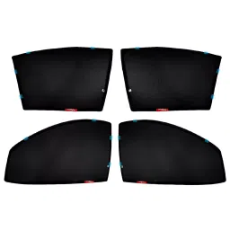 Auto Pearl Car Sun Shade Half Cut Magnetic Curtains Compatible For Honda Civic (Set of 4)-image-32