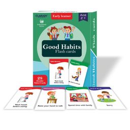 Clapjoy Good HabitsDouble Sided Flash Cards for Kids Easy & Fun Way of Learning-10