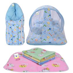 Babytoons Baby Sleeping Products New Born Bedding Set (0-6 Months) Blue-image-51