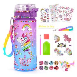 Kidology Decorate Your Own Water Bottle Kits for Girls Age Mermaid Painting Crafts, Fun Arts and Crafts Gifts Toys for Girls - 600 ml-image-76