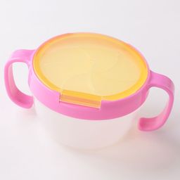 fab n funky Container With Lid And Dual Handle - Pink image 2