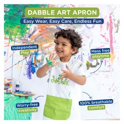Dabble Painting Art Apron-White image 2