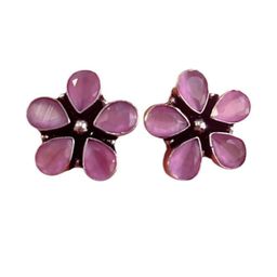 D Glamm Fashion-SPARKLING STYLE Floral Studs Earrings-image-71