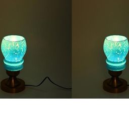 SOMIL Blue Glass Cylinder Table Lamps-image-136