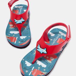 Pantaloons Junior Boys Printed Rubber Thong Flip-Flops-13
