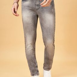 SF JEANS by Pantaloons Men Slim Fit Low Distress Heavy Fade Jeans-picture-47