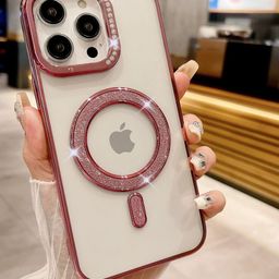 Luxury Kase Shimmer MagSafe Ring iPhone 15 Pro Back Case-picture-27