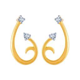 P.C. Chandra Jewellers 14 kt Gold & Diamond Earrings-picture-29