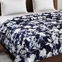 Monte Carlo Tulip Blue Polyester Printed 290 GSM Double Blanket image 4