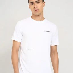 Ajile By Pantaloons White Slim Fit Sports T-Shirt-image-53