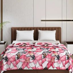 Monte Carlo Tulip Magenta Polyester Printed 290 GSM Double Blanket image 3