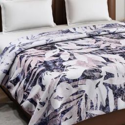 Monte Carlo Tulip Light Blue Polyester Printed 290 GSM Double Blanket image 4
