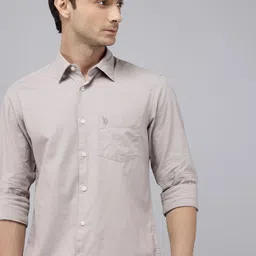 U.S. Polo Assn. Pure Cotton Tailored Fit Opaque Casual Shirt-picture-33