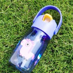 Zoku Purple Straw Water Bottle for Kids (0.5L) - Set of 1-image-3
