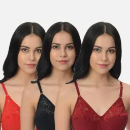 Mod & Shy Multi Lace Print Bra Set-picture-37