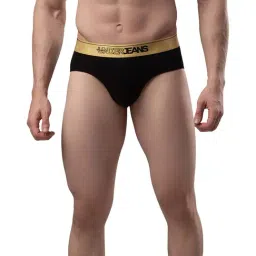 UnderJeans by Spykar Black Briefs-image-54