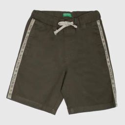 United Colors of Benetton Kids Olive Cotton Shorts-image-17
