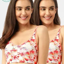 Inner Sense Peach Printed Bra (Pack of 2)-image-13