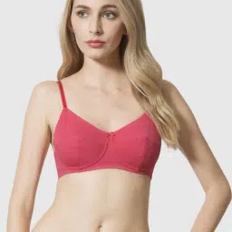 Van Heusen Slim Fit Anti Bacterial Non Padded Solid Magic Fit Bra - Coral-picture-28