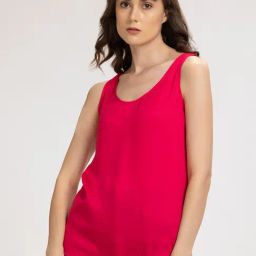 SHAYE Pink Sleeveless Top-image-101